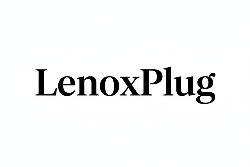 Design a luxurious, minimalist wordmark logo for a premium brand named LenoxPlug.
The logo should be text-only, inspired by Louis Vuitton, Prada, and Saint Laurent — clean, bold, and elegant.

Typography:

Use a high-fashion serif font or modern sans-serif with refined proportions and tight letter spacing.

Avoid curves or playful styles — focus on strength, precision, and timelessness.

Example inspirations: Didot, Bodoni, or Optima.

Color Palette:

Primary: Deep Black (#0A0A0A)

Background: Pure White (#