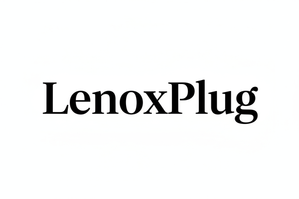 Design a luxurious, minimalist wordmark logo for a premium brand named LenoxPlug.
The logo should be text-only, inspired by Louis Vuitton, Prada, and Saint Laurent — clean, bold, and elegant.

Typography:

Use a high-fashion serif font or modern sans-serif with refined proportions and tight letter spacing.

Avoid curves or playful styles — focus on strength, precision, and timelessness.

Example inspirations: Didot, Bodoni, or Optima.

Color Palette:

Primary: Deep Black (#0A0A0A)

Background: Pure White (#